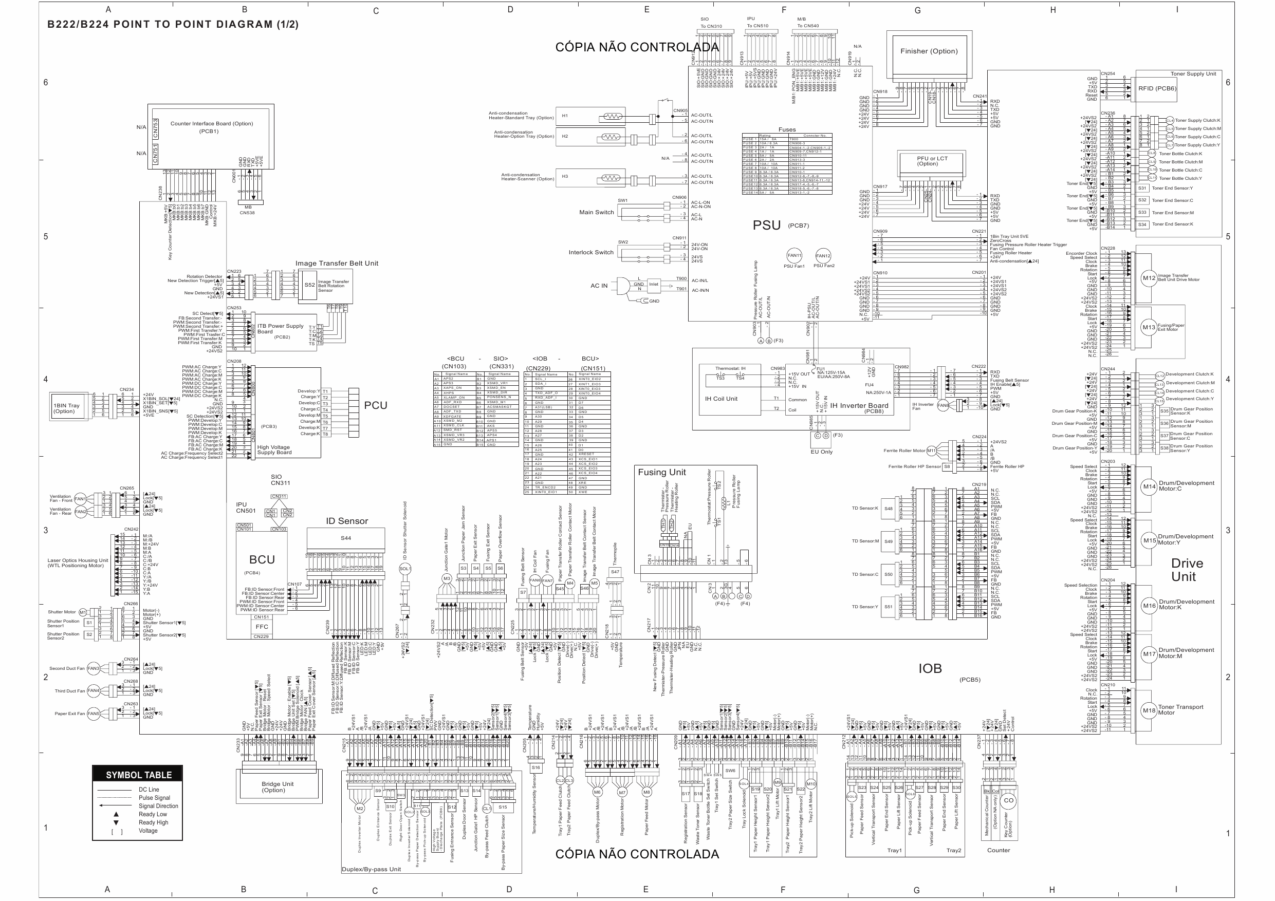 RICOH Aficio MP-C3500 C4500 B222 B224 Circuit Diagram-1